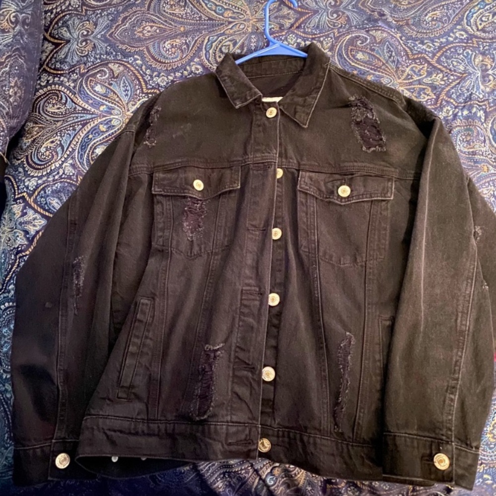 Black jean jacket